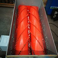 Dual shaft EPS shredder machine output 20mm diameter EPS fillings